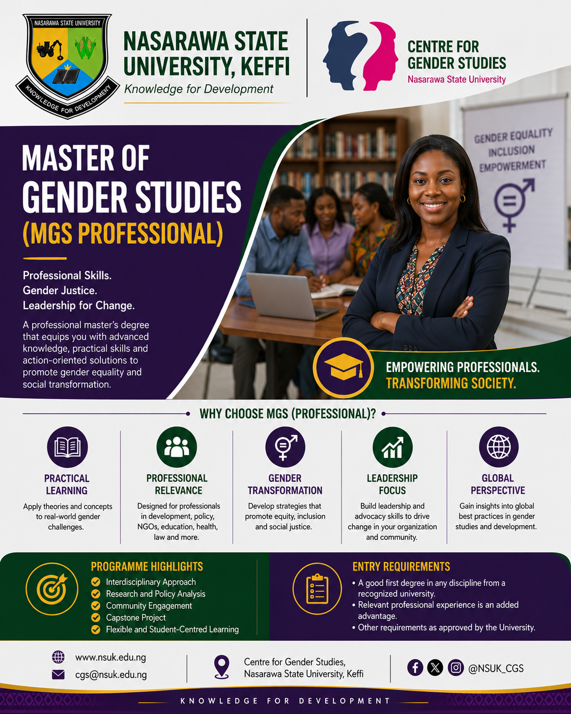 master of gender studies (mgs professional)